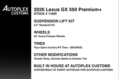 Eminent White Pearl 2026 Lexus GX 550 Premium+