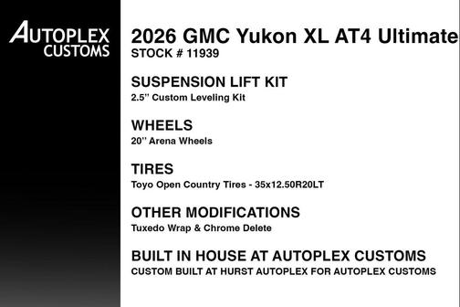 Sterling Metallic 2026 GMC Yukon XL 4WD AT4 Ultimate
