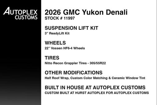 Glacier White Tricoat 2026 GMC Yukon Denali