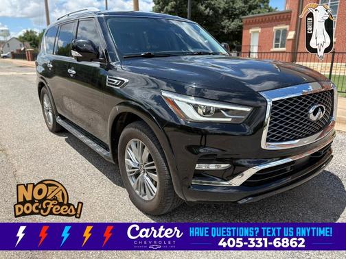 Black Obsidian 2021 INFINITI QX80 Luxe