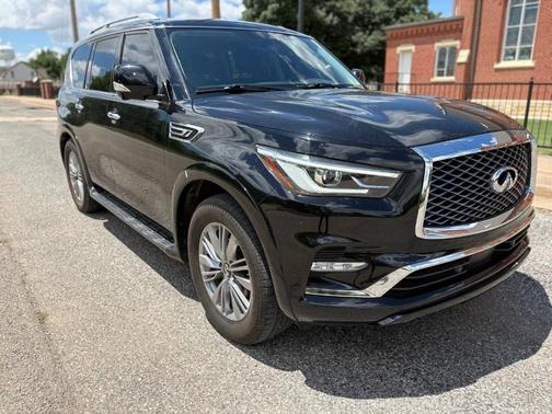 Black Obsidian 2021 INFINITI QX80 Luxe