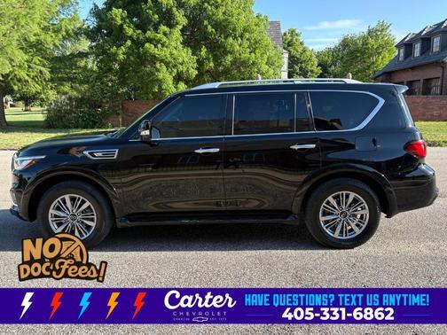 Black Obsidian 2021 INFINITI QX80 Luxe