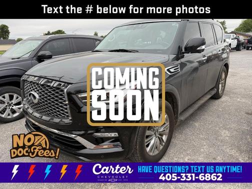 Black Obsidian 2021 INFINITI QX80 Luxe