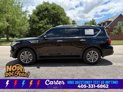 Black Obsidian 2021 INFINITI QX80 Luxe