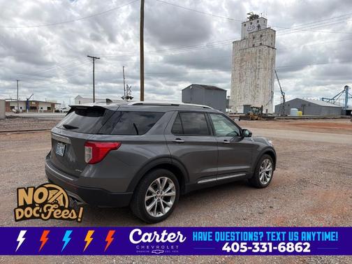 Gray Metallic 2021 Ford Explorer Platinum