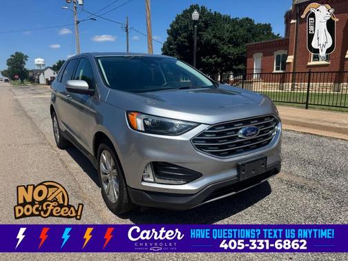 Silver Metallic 2022 Ford Edge Titanium