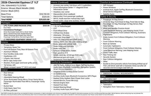 2026 Chevrolet Equinox LT