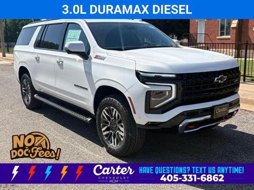 Summit White 2026 Chevrolet Suburban Z71