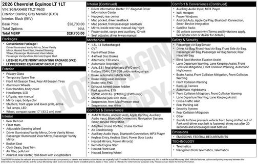 2026 Chevrolet Equinox LT