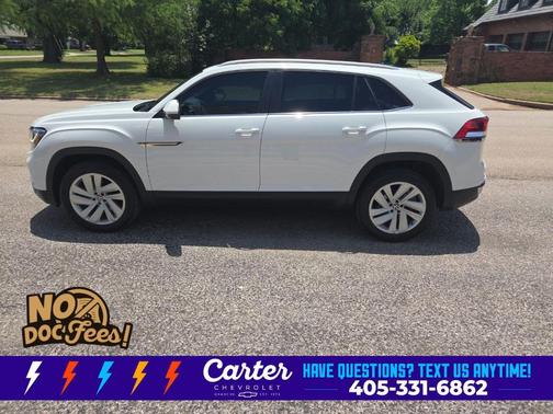 Pure White 2023 Volkswagen Atlas Cross Sport 2.0T SE w/Technology