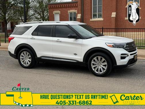 White Metallic 2022 Ford Explorer King Ranch
