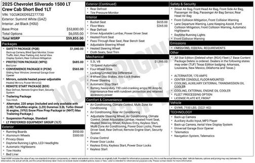 2025 Chevrolet Silverado 1500 LT