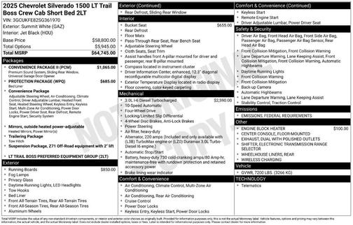 2025 Chevrolet Silverado 1500 LT Trail Boss
