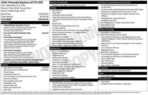 2026 Chevrolet Equinox ACTIV