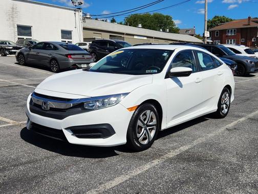 White Orchid Pearl 2017 Honda Civic LX