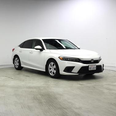 Platinum White Pearl 2022 Honda Civic LX
