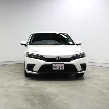 Platinum White Pearl 2022 Honda Civic LX