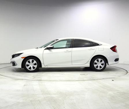 Platinum White Pearl 2021 Honda Civic LX