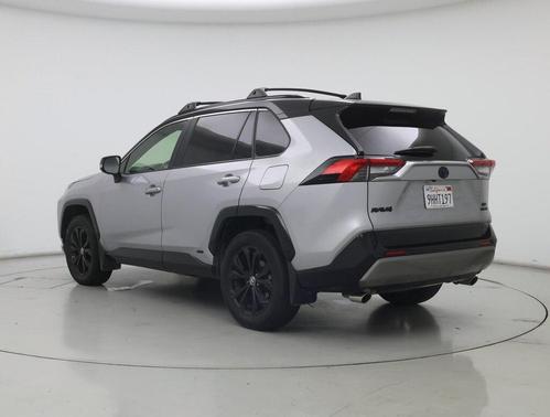 Silver Sky Metallic/Midnight Black Metallic 2023 Toyota RAV4 Hybrid SE