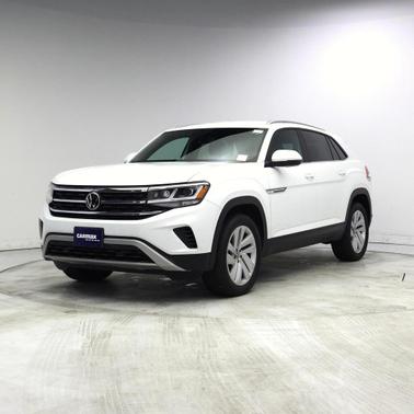 Pure White 2022 Volkswagen Atlas Cross Sport 2.0T SE w/Technology 4MOTION