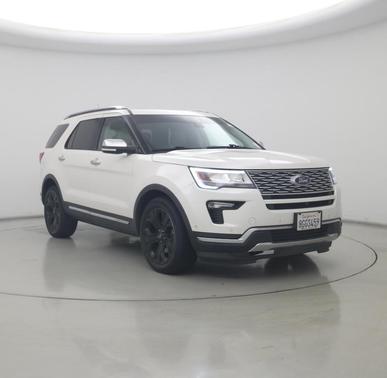 White Platinum Metallic Tri-Coat 2018 Ford Explorer Platinum