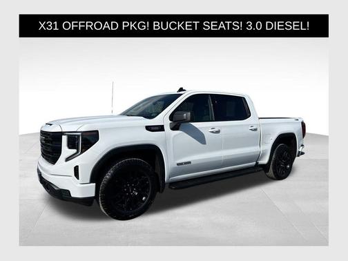 Summit White 2024 GMC Sierra 1500 Elevation