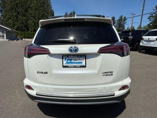 Blizzard Pearl 2018 Toyota RAV4 Hybrid Limited