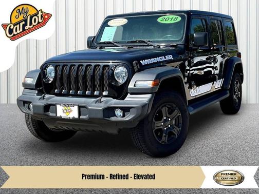 Black Clear Coat 2018 Jeep Wrangler Unlimited Sport