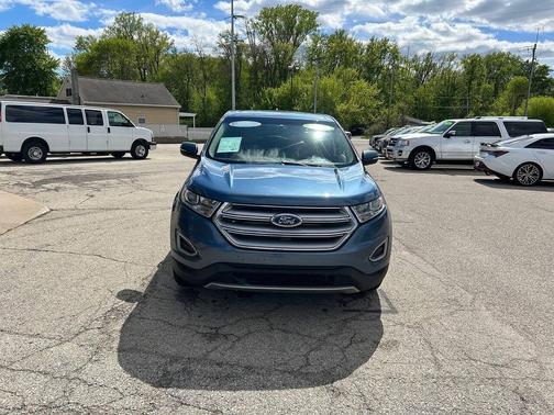 Blue 2018 Ford Edge SEL