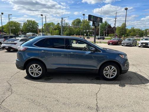 Blue 2018 Ford Edge SEL