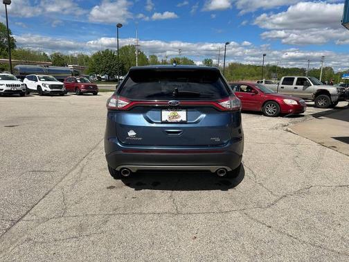 Blue 2018 Ford Edge SEL