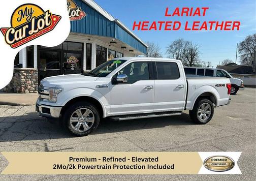 White Platinum Metallic Tri-Coat 2019 Ford F-150 Lariat