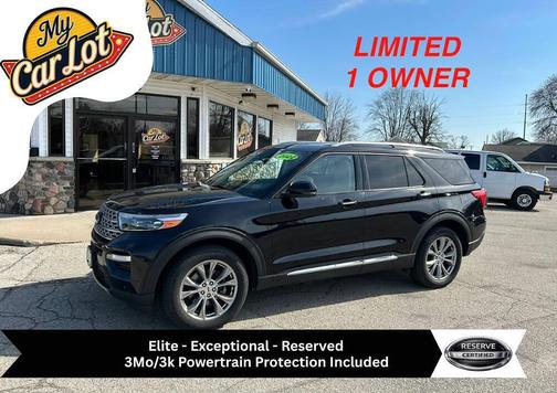 Agate Black 2022 Ford Explorer Limited