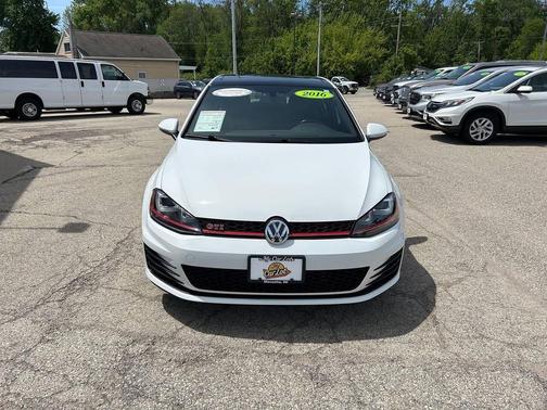 Pure White 2016 Volkswagen Golf GTI 2.0T Autobahn w/Performance Package 4-Door