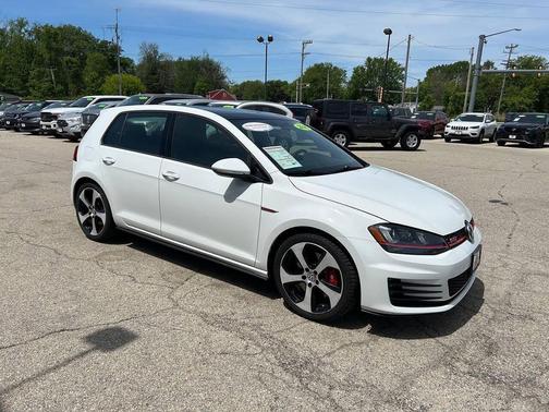 Pure White 2016 Volkswagen Golf GTI 2.0T Autobahn w/Performance Package 4-Door