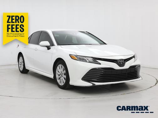White 2019 Toyota Camry LE