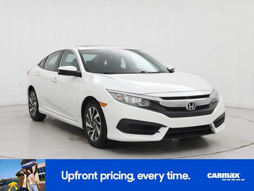 White 2017 Honda Civic EX