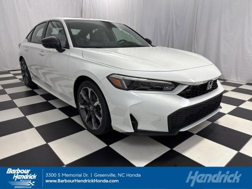 Platinum White Pearl 2025 Honda Civic Hybrid