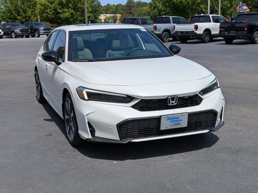 Platinum White Pearl 2025 Honda Civic Hybrid
