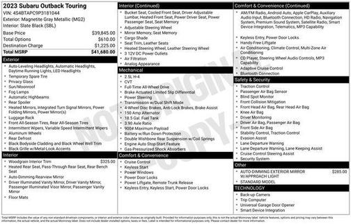 2023 Subaru Outback Touring