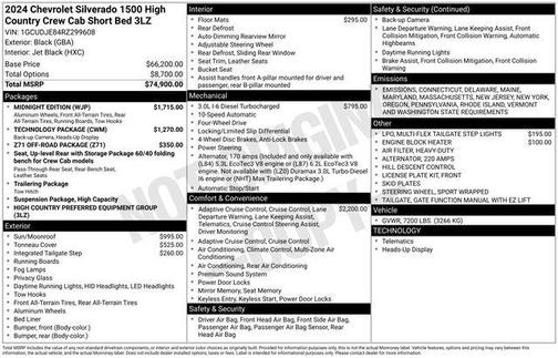 2024 Chevrolet Silverado 1500 High Country