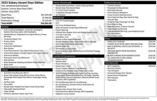 2023 Subaru Ascent Onyx Edition