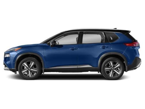 Caspian Blue Metallic/Super Black 2023 Nissan Rogue Platinum