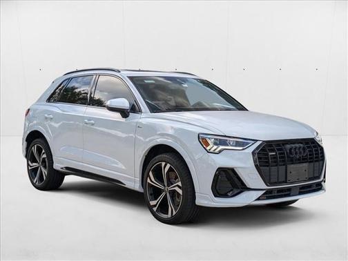 Glacier White Metallic 2024 Audi Q3 45 S line Premium Plus