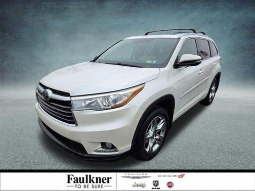 Blizzard Pearl 2016 Toyota Highlander Limited Platinum