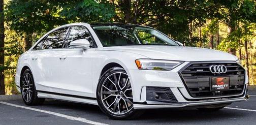 Glacier White Metallic 2020 Audi A8 L 60