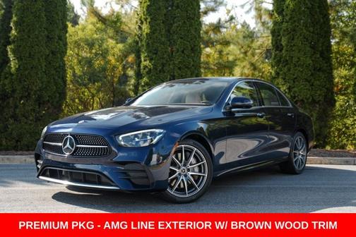 Blue 2021 Mercedes-Benz E-Class E 350