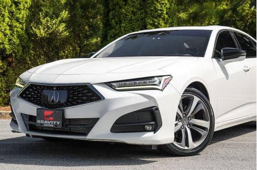pewter gray metallic 2021 Acura TLX Base