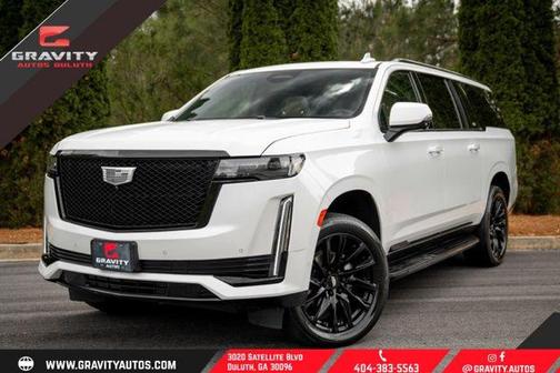 Crystal White Tricoat 2022 Cadillac Escalade ESV Sport