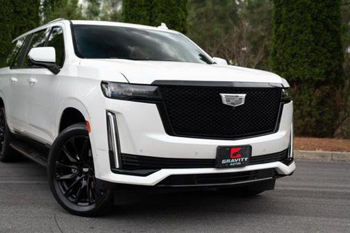 Crystal White Tricoat 2022 Cadillac Escalade ESV Sport